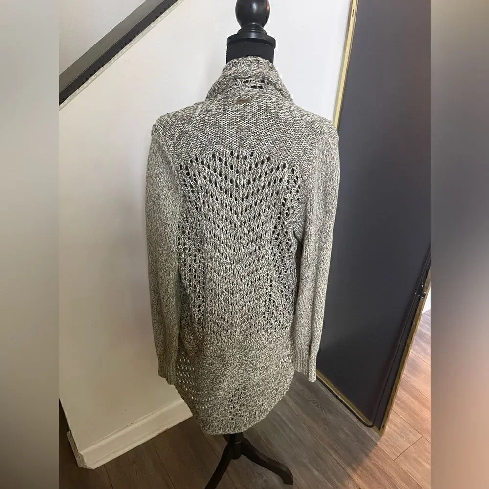 Eddie Bauer knit Duster sz M green